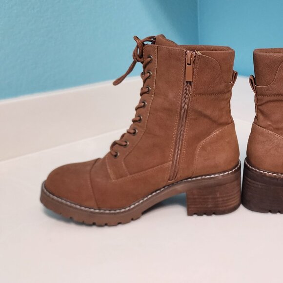 Torrid Heeled Moto Bootie Beige 8WW - Picture 13 of 14